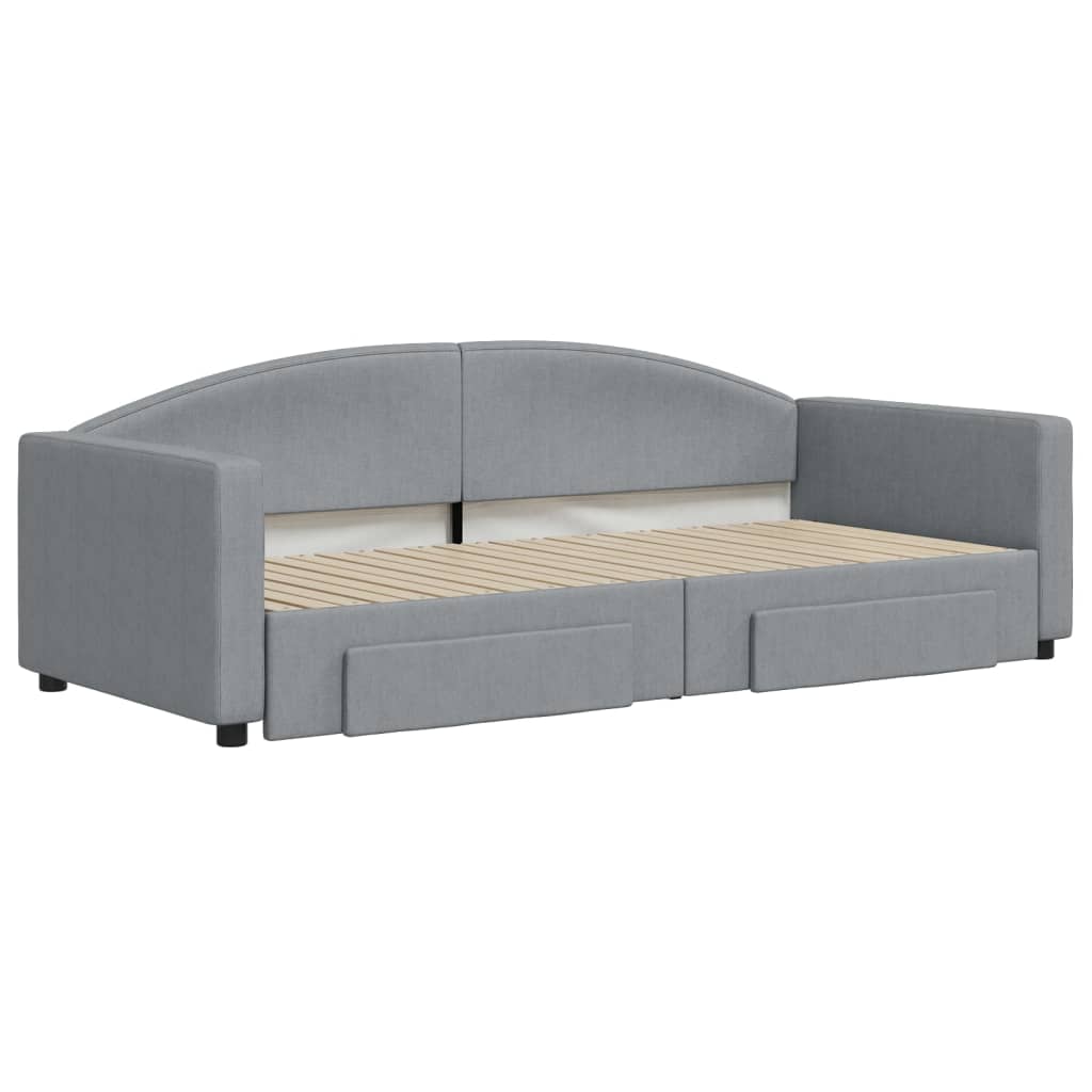 Lit de jour avec gigogne et tiroirs sans matelas 90x200 cm - XIOS
