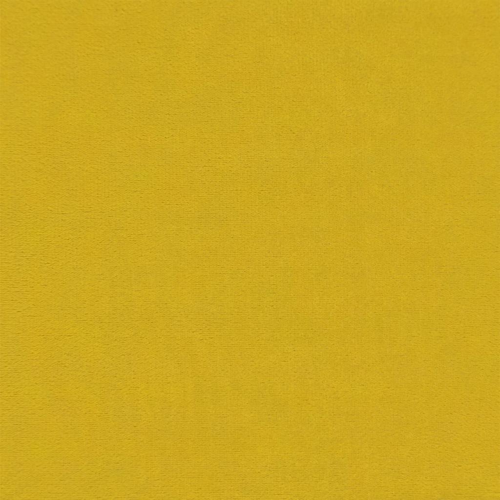 Lit de jour avec matelas jaune 100x200 cm velours - XIOS