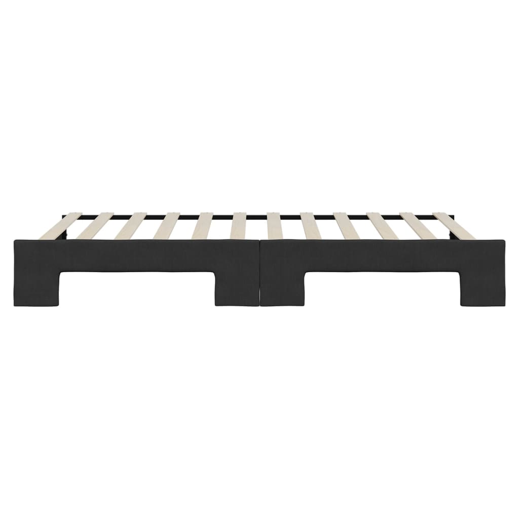 Lit de jour avec gigogne sans matelas noir 100x200 cm - XIOS
