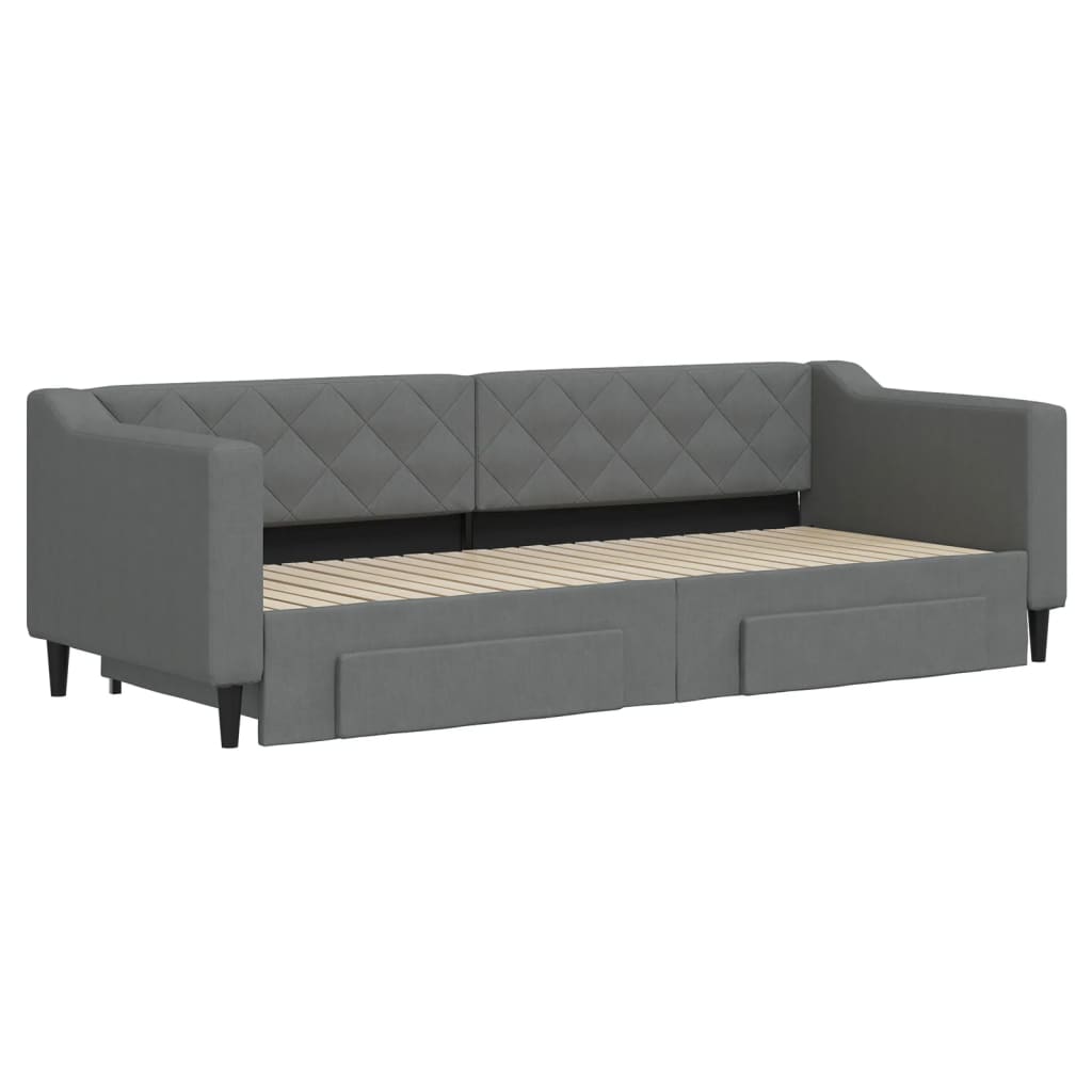 Lit de jour avec gigogne et tiroirs sans matelas 80x200 cm - XIOS