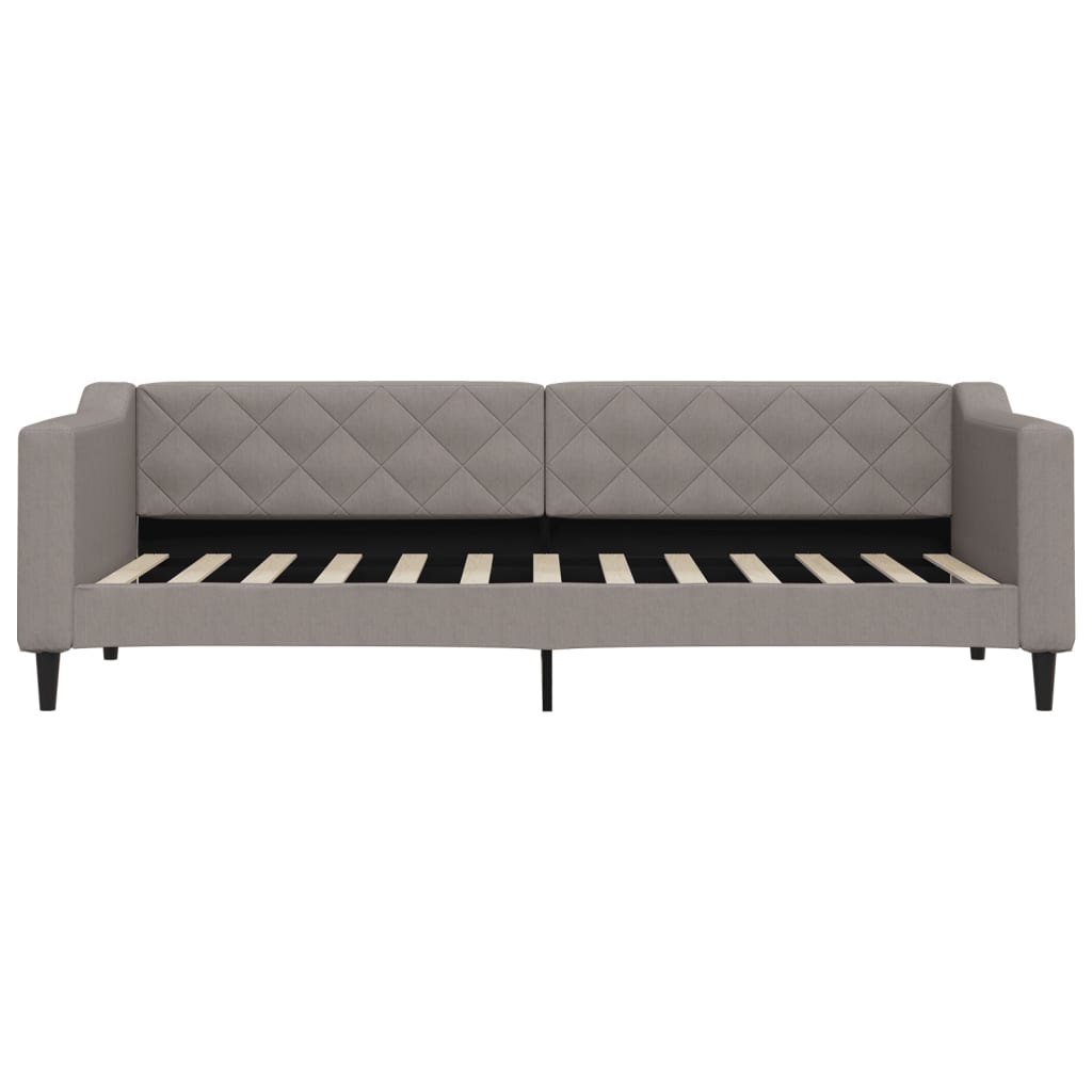 Lit de jour avec gigogne et tiroirs sans matelas taupe 80x200cm - XIOS