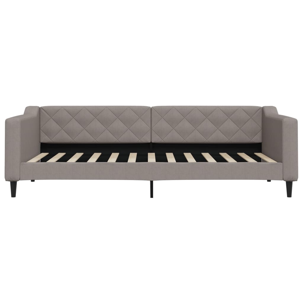 Lit de jour avec gigogne et tiroirs sans matelas taupe 90x200cm - XIOS