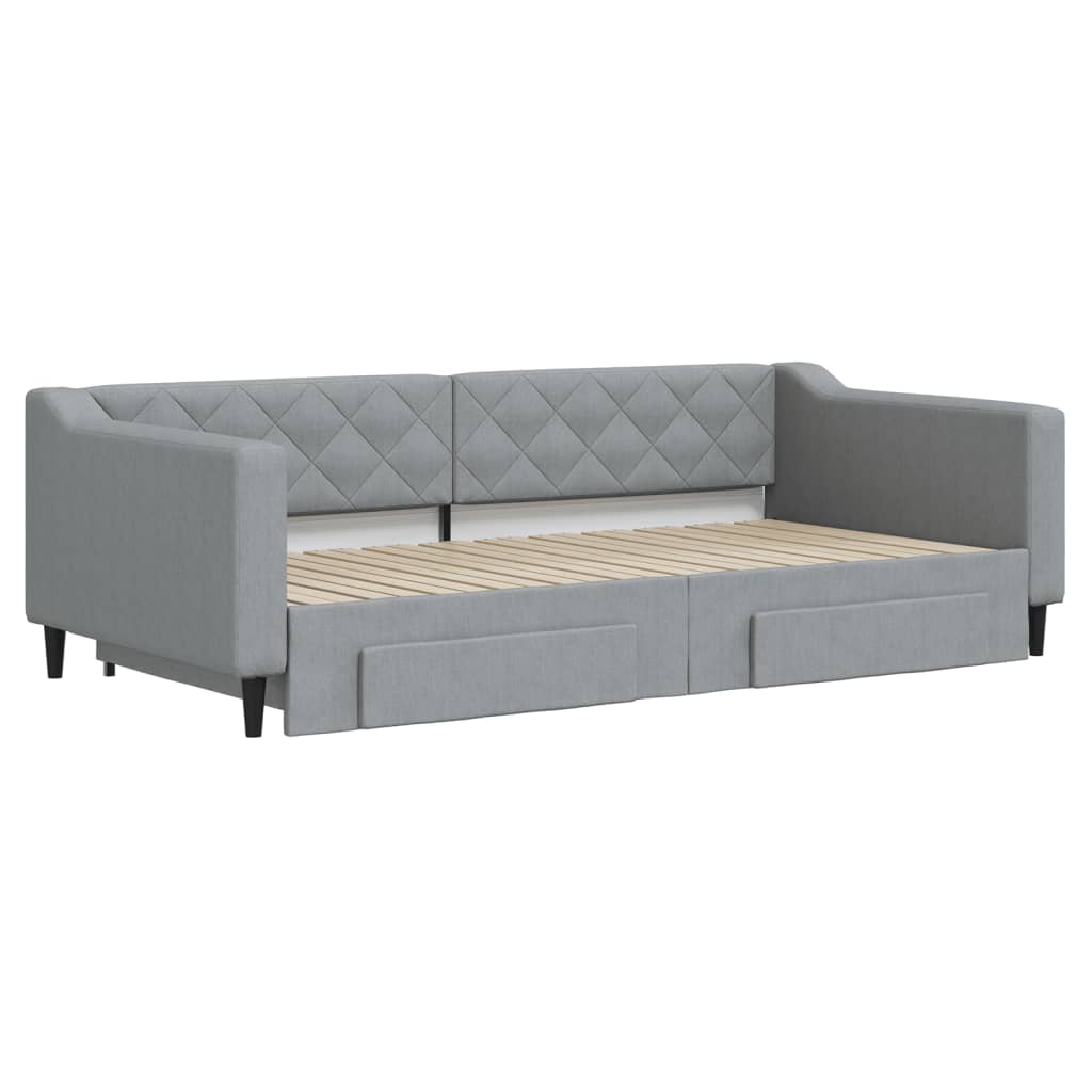 Lit de jour avec gigogne et tiroirs sans matelas 100x200 cm - XIOS