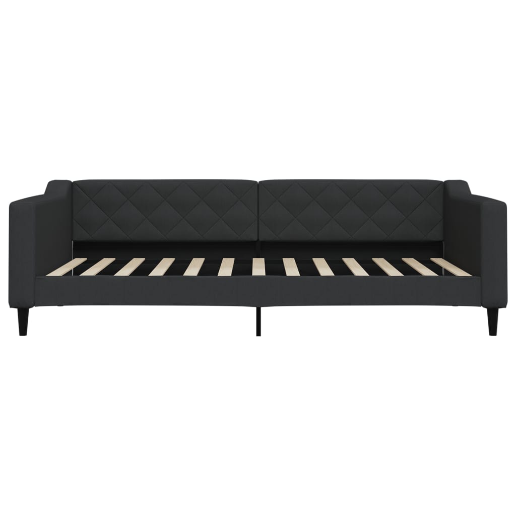 Lit de jour avec gigogne et tiroirs sans matelas noir 100x200cm - XIOS