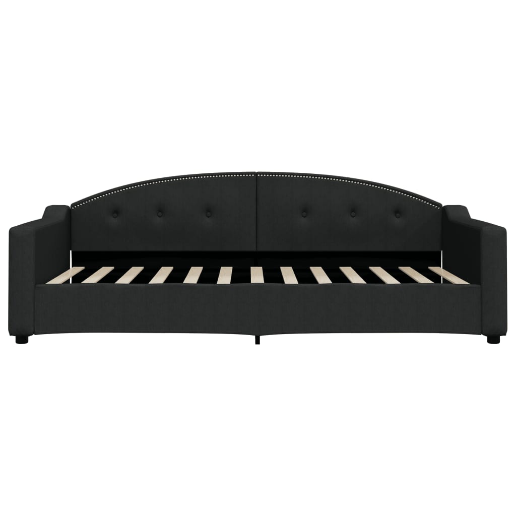 Lit de jour avec gigogne sans matelas noir 100x200 cm - XIOS