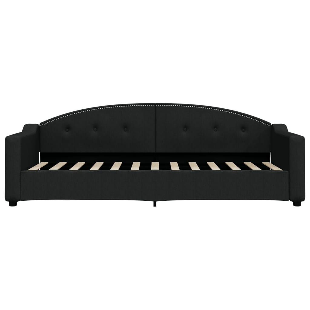 Lit de jour avec gigogne et tiroirs sans matelas noir 80x200 cm - XIOS