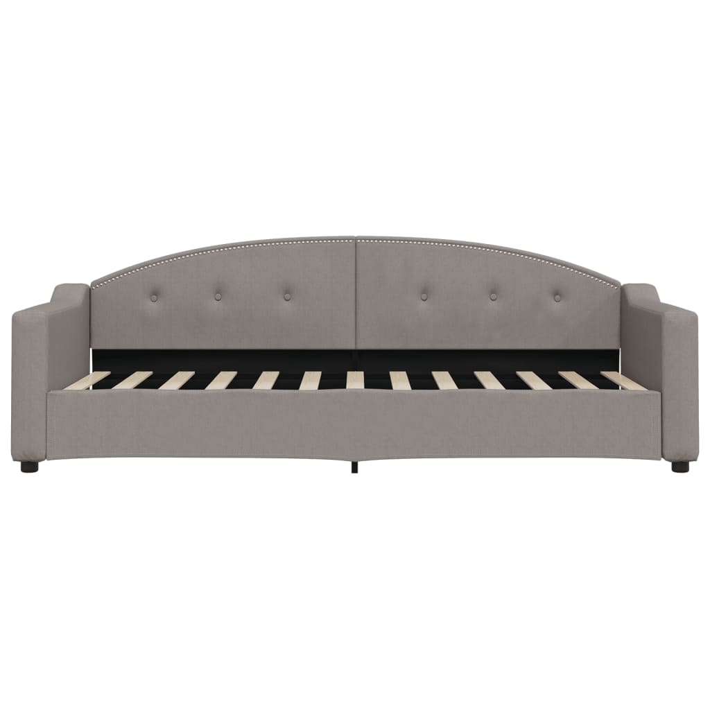 Lit de jour avec gigogne et tiroirs sans matelas taupe 80x200cm - XIOS