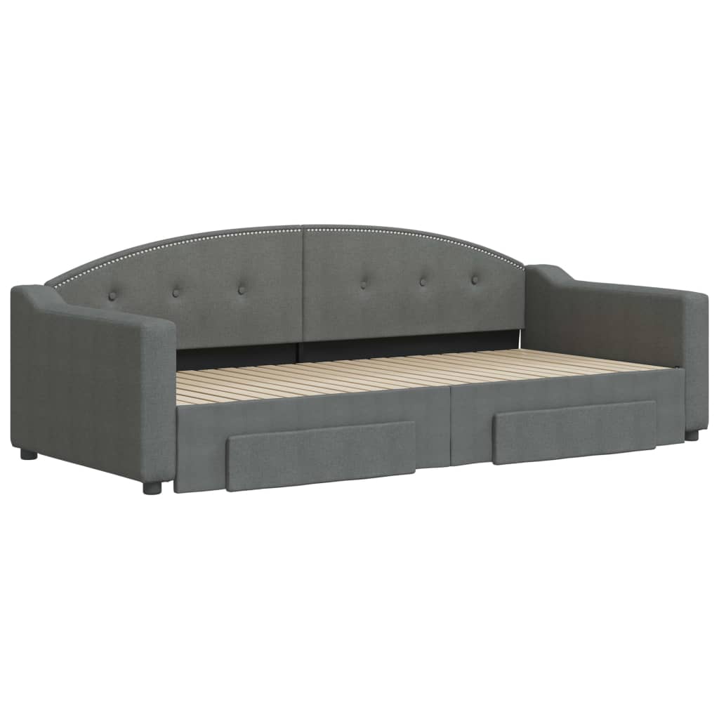 Lit de jour avec gigogne et tiroirs sans matelas 90x200 cm - XIOS