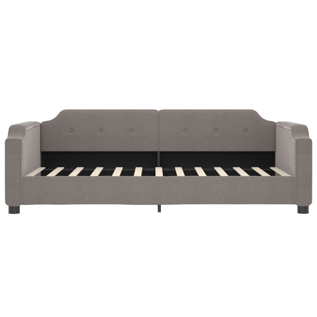 Lit de jour avec gigogne et tiroirs sans matelas taupe 80x200cm - XIOS