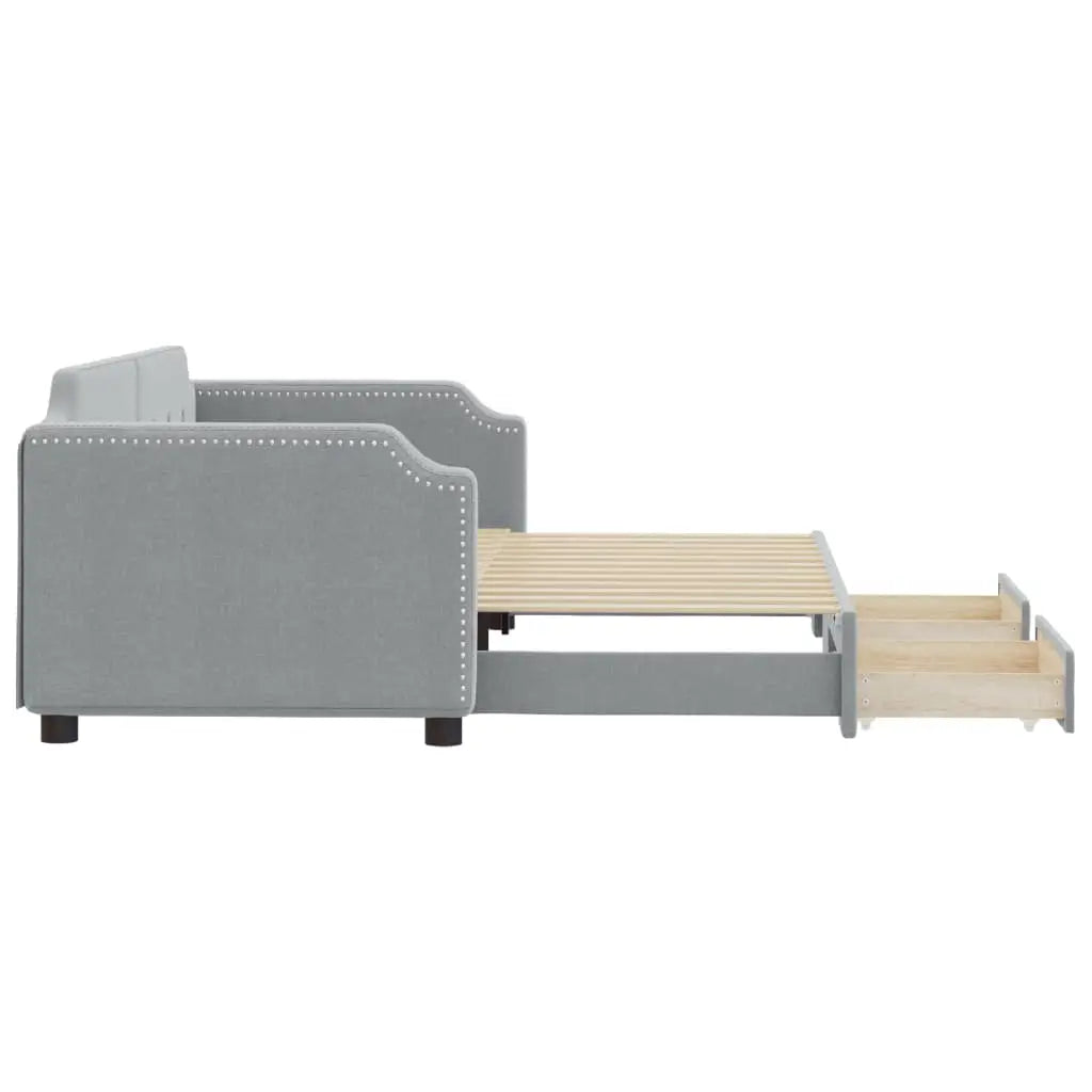 Lit de jour avec gigogne et tiroirs sans matelas 90x200 cm - XIOS