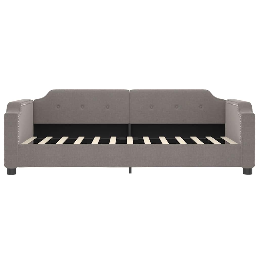 Lit de jour avec gigogne et tiroirs sans matelas taupe 90x200cm - XIOS