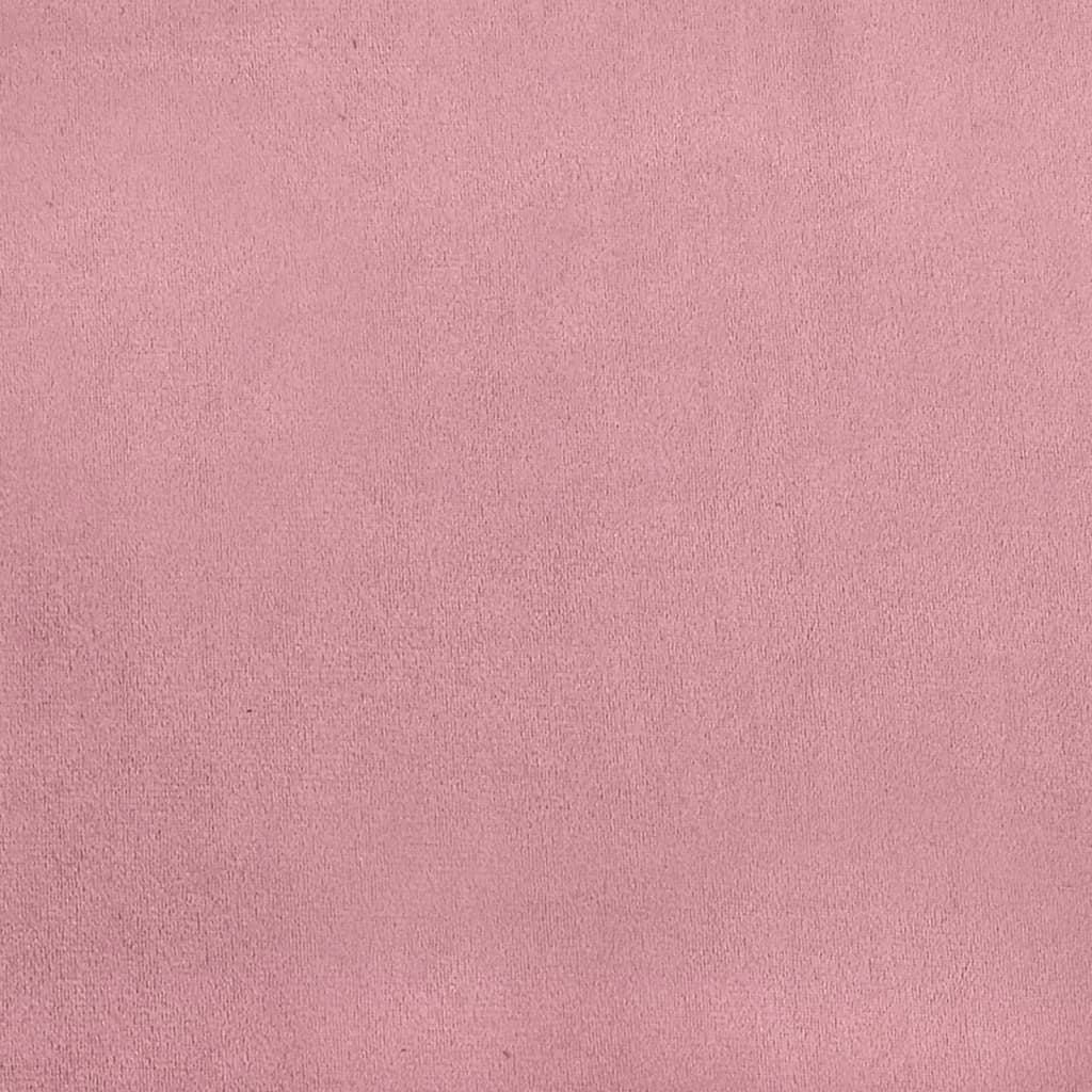 Lit de jour avec gigogne et tiroirs sans matelas rose 80x200 cm