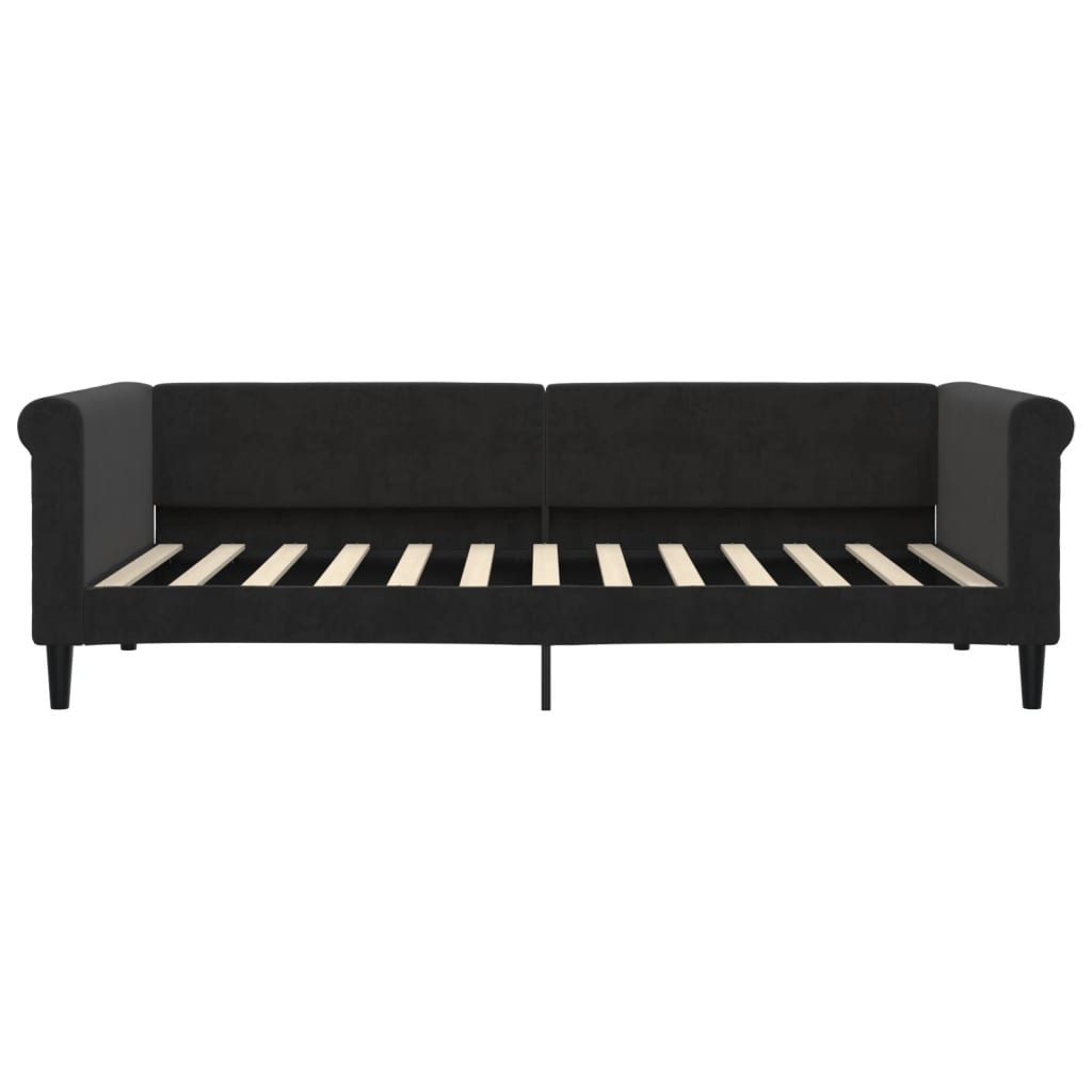 Lit de jour avec gigogne et tiroirs sans matelas noir 90x200 cm - XIOS