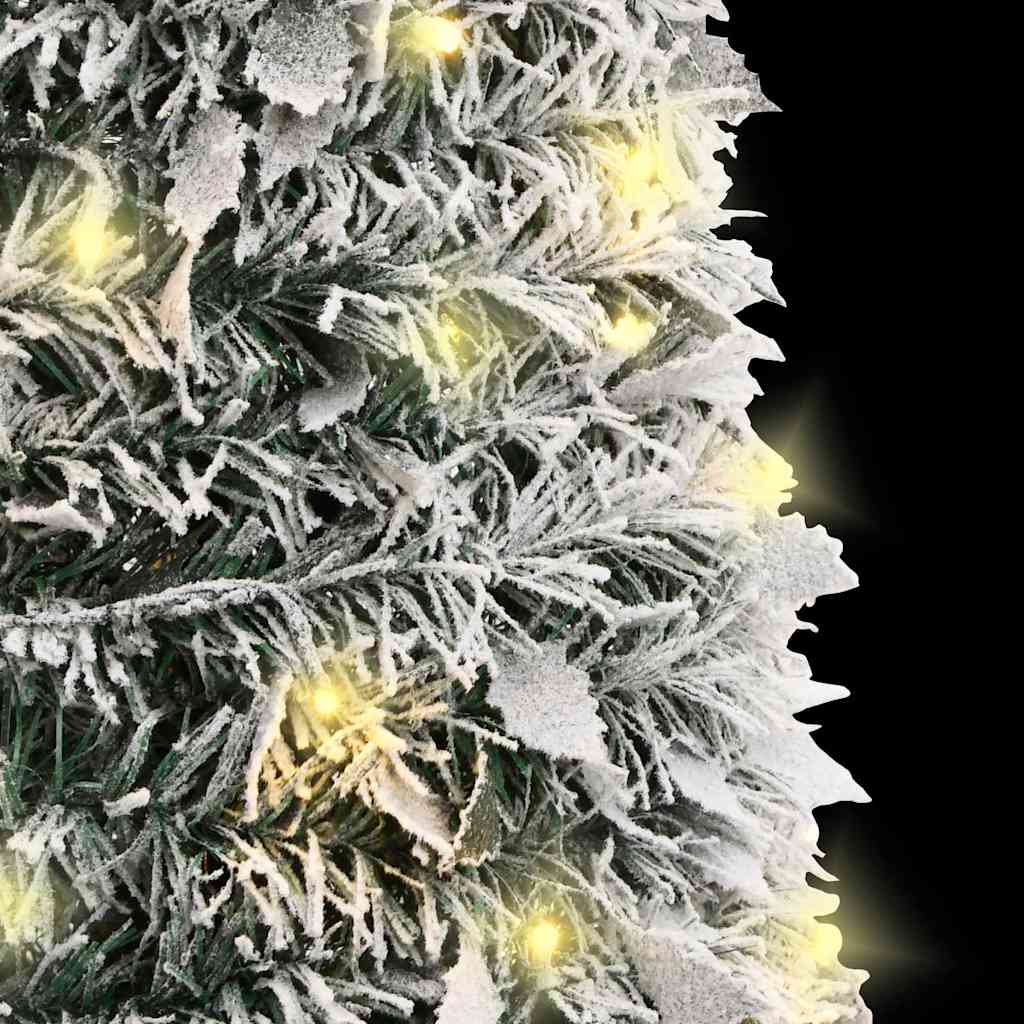 Sapin de Noël artificiel escamotable avec neige floquée 200 LED - XIOS