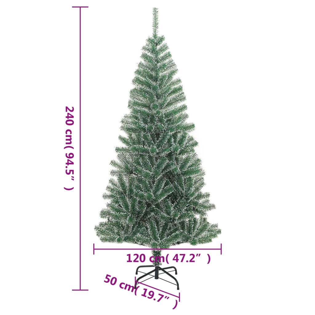 Sapin de Noël artificiel avec neige floquée vert 240 cm - XIOS