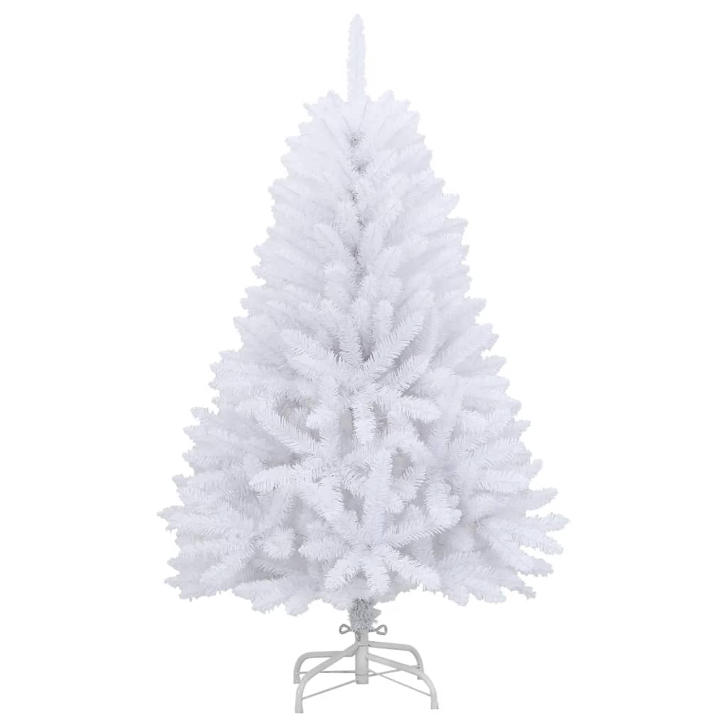 Sapin de Noël artificiel à charnières avec support blanc 120 cm - XIOS