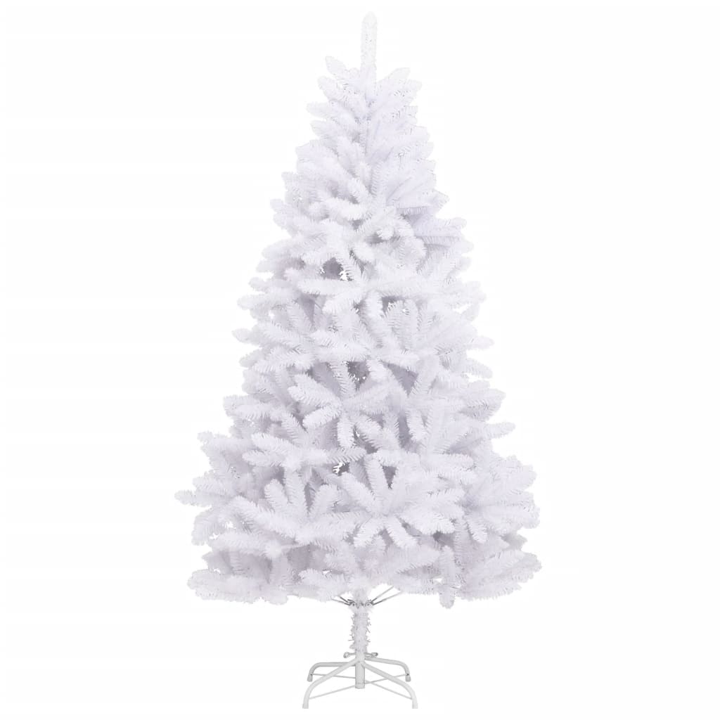 Sapin de Noël artificiel à charnières avec support blanc 240 cm