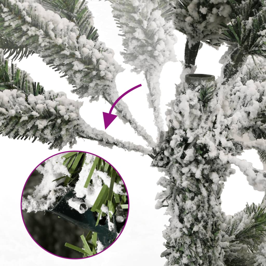 Sapin de Noël artificiel à charnières avec neige floquée 270 cm - XIOS