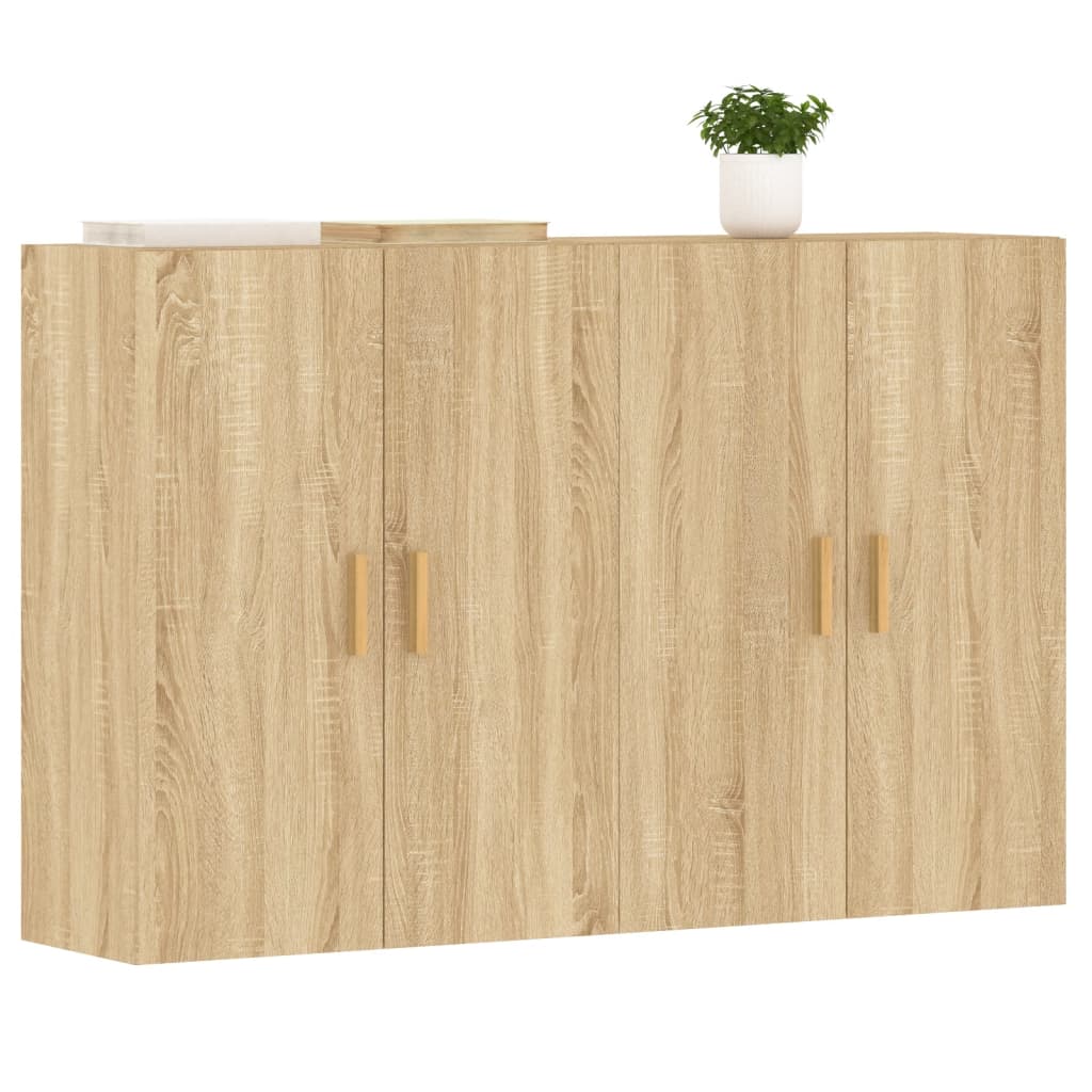 Armoires murales 2 pcs chêne sonoma bois d'ingénierie - XIOS