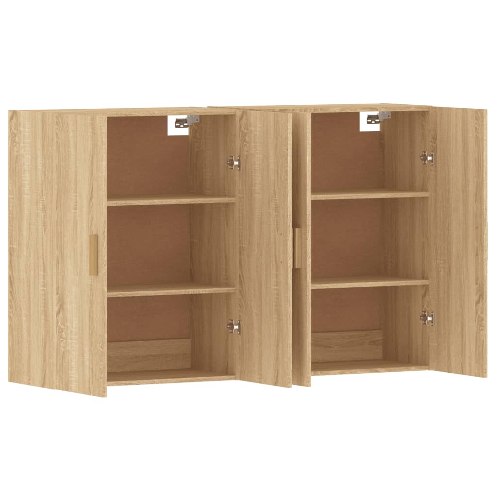 Armoires murales 2 pcs chêne sonoma bois d'ingénierie - XIOS