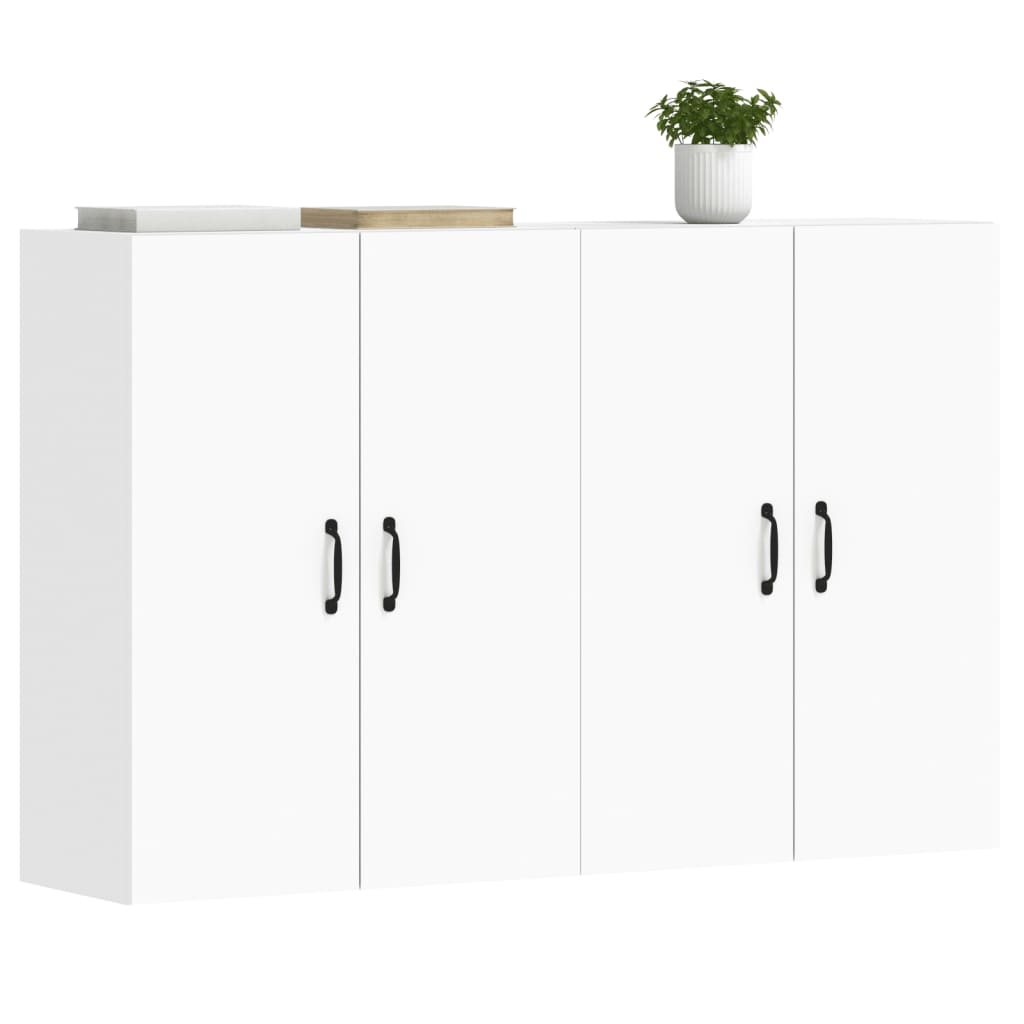 Armoires murales 2 pcs blanc bois d'ingénierie - XIOS