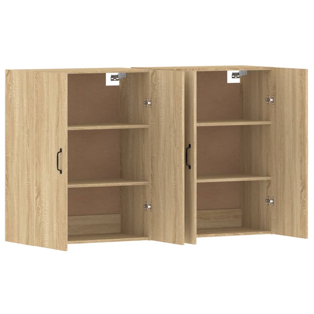 Armoires murales 2 pcs chêne sonoma bois d'ingénierie - XIOS