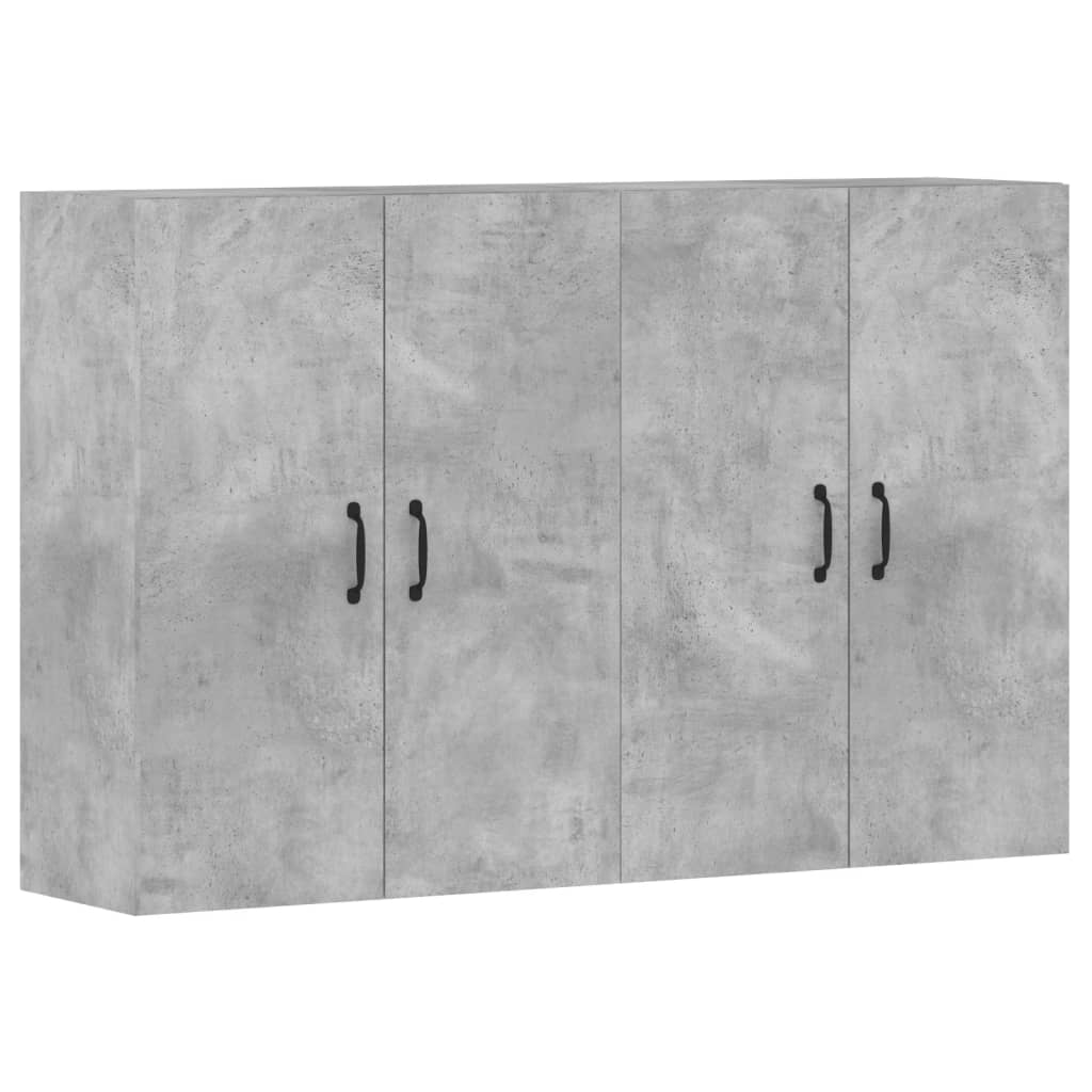 Armoires murales 2 pcs gris béton bois d'ingénierie - XIOS