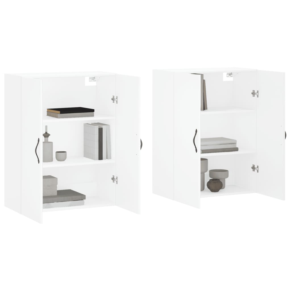 Armoires murales 2 pcs blanc bois d'ingénierie - XIOS