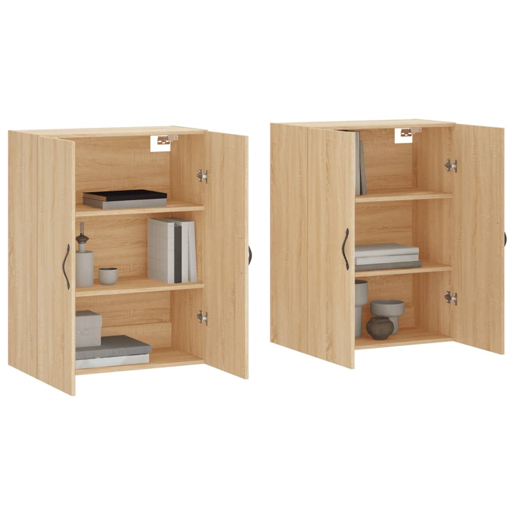 Armoires murales 2 pcs chêne sonoma bois d'ingénierie - XIOS