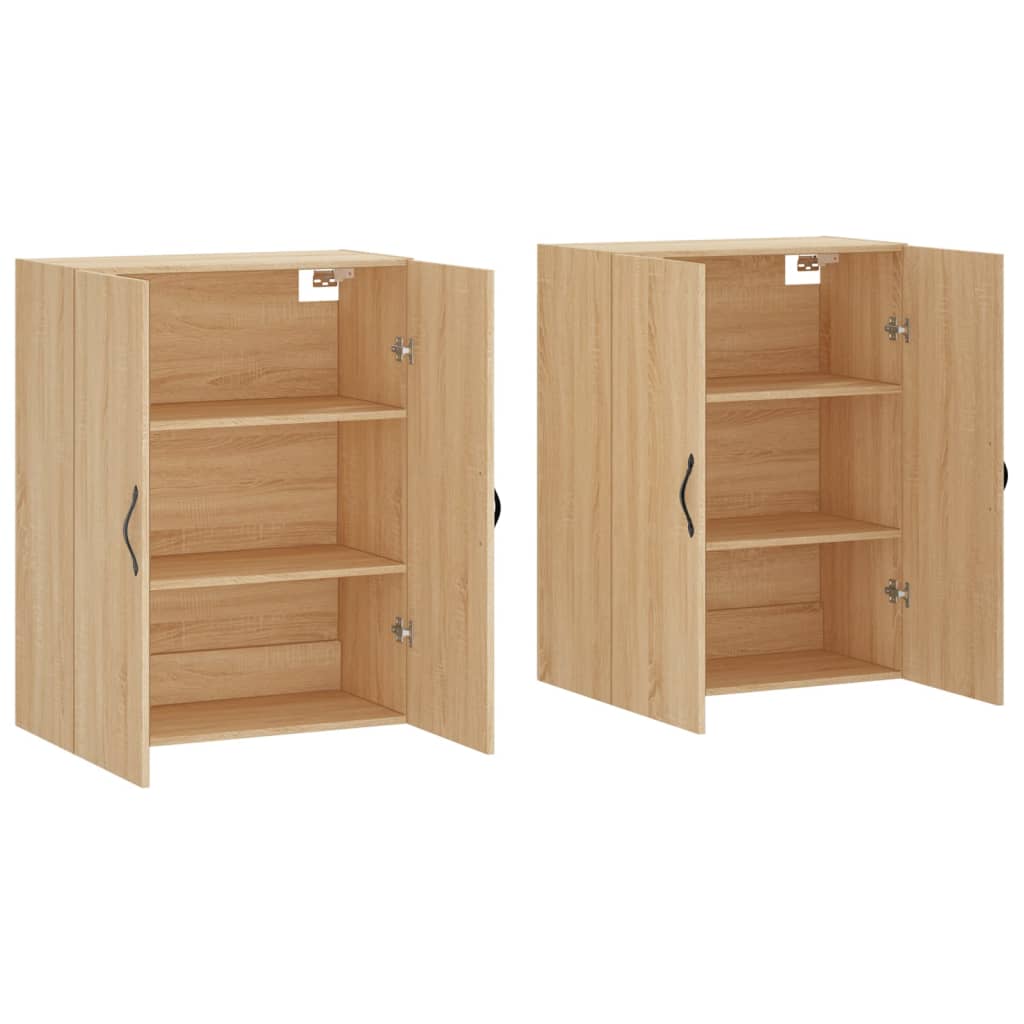 Armoires murales 2 pcs chêne sonoma bois d'ingénierie - XIOS