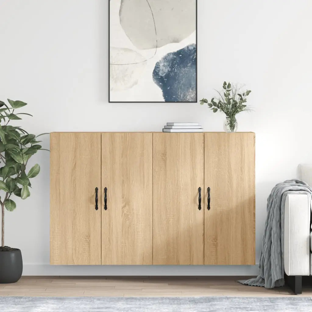 Armoires murales 2 pcs chêne sonoma bois d’ingénierie - XIOS