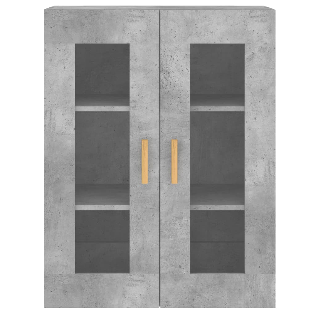 Armoires murales 2 pcs gris béton bois d'ingénierie - XIOS
