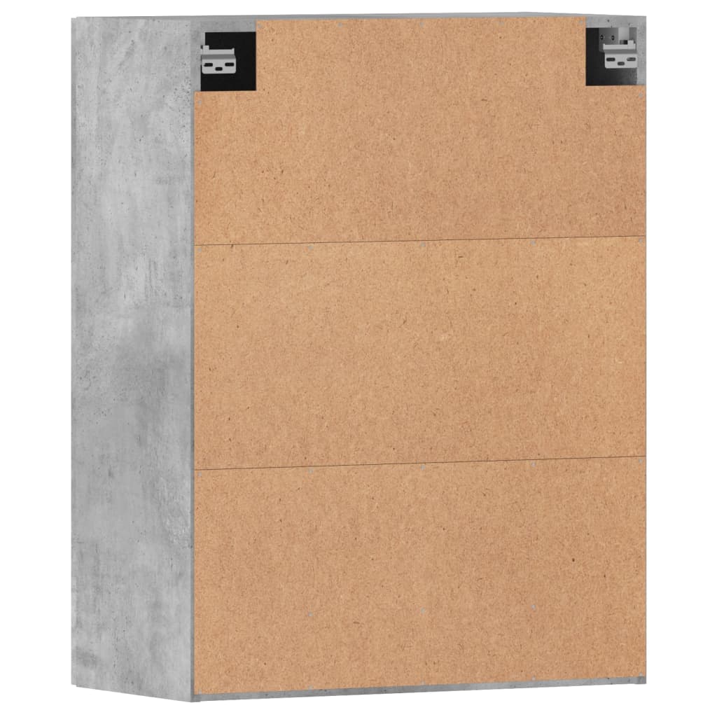 Armoires murales 2 pcs gris béton bois d'ingénierie - XIOS