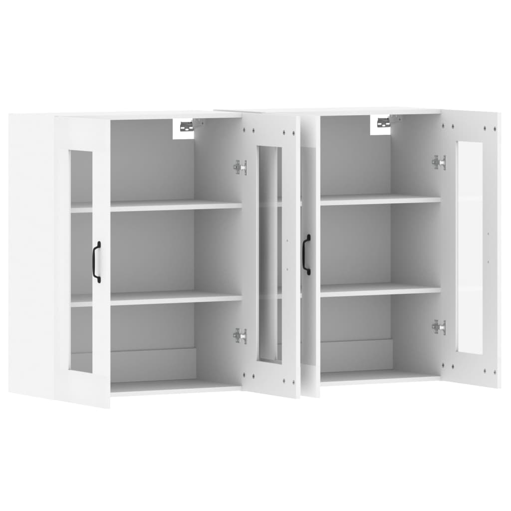 Armoires murales 2 pcs blanc bois d'ingénierie - XIOS