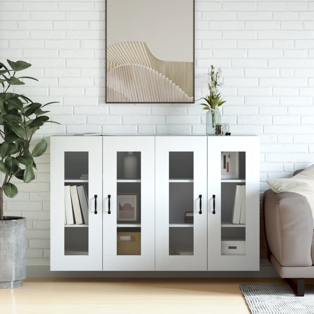 Armoires murales 2 pcs blanc bois d'ingénierie - XIOS