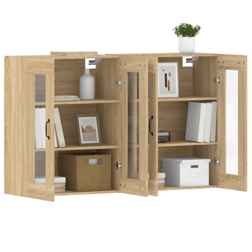 Armoires murales 2 pcs chêne sonoma bois d'ingénierie - XIOS