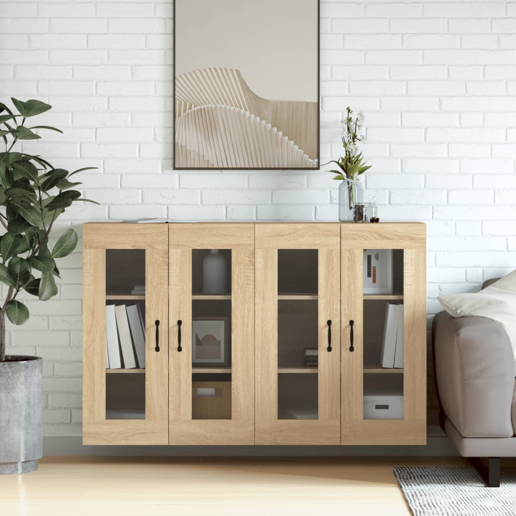 Armoires murales 2 pcs chêne sonoma bois d'ingénierie - XIOS