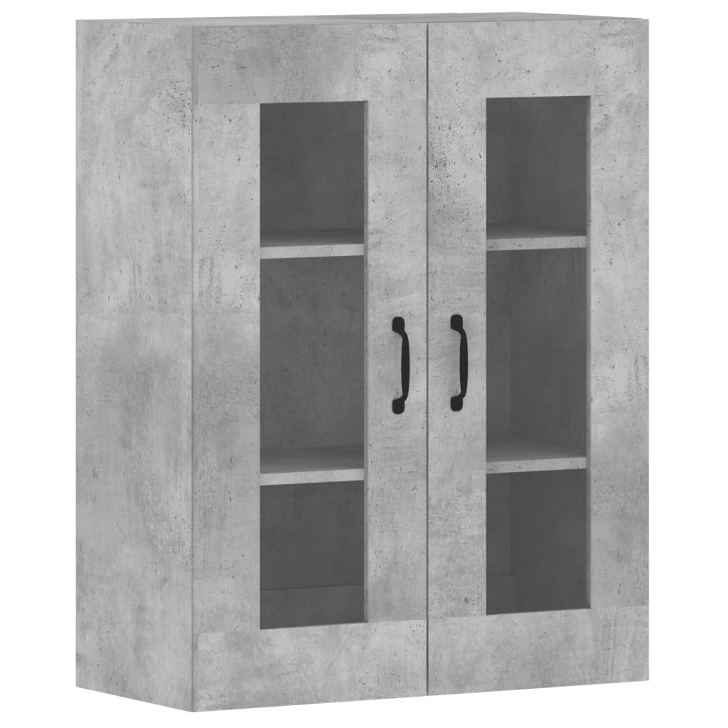 Armoires murales 2 pcs gris béton bois d'ingénierie - XIOS
