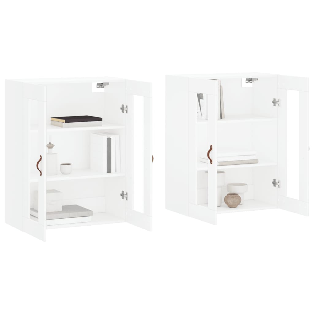 Armoires murales 2 pcs blanc bois d'ingénierie - XIOS
