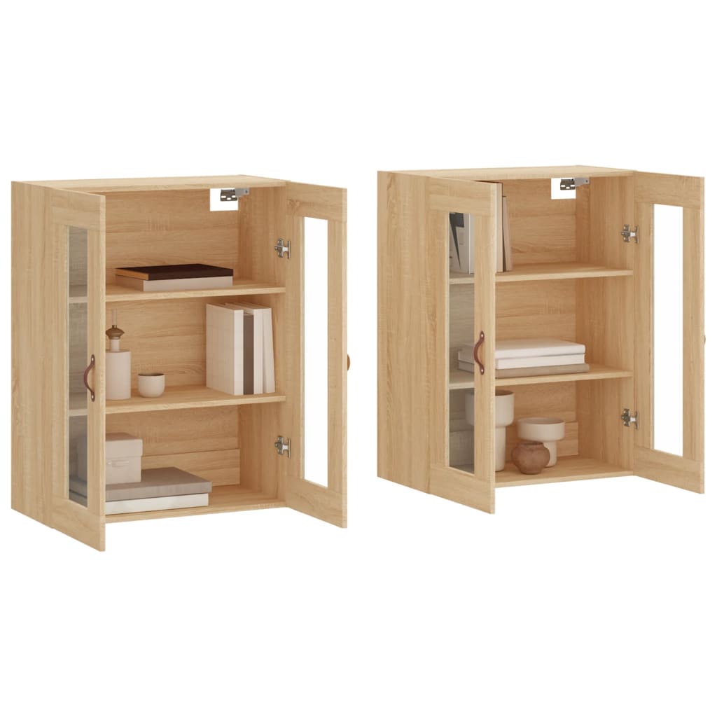 Armoires murales 2 pcs chêne sonoma bois d'ingénierie - XIOS