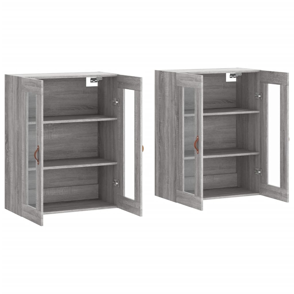 Armoires murales 2 pcs sonoma gris bois d'ingénierie - XIOS