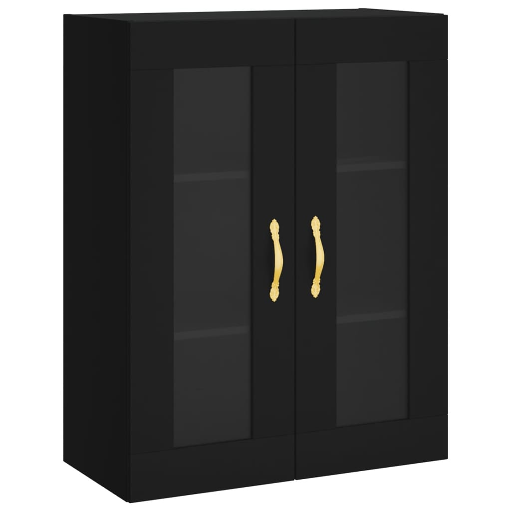 Armoires murales 2 pcs noir bois d'ingénierie - XIOS