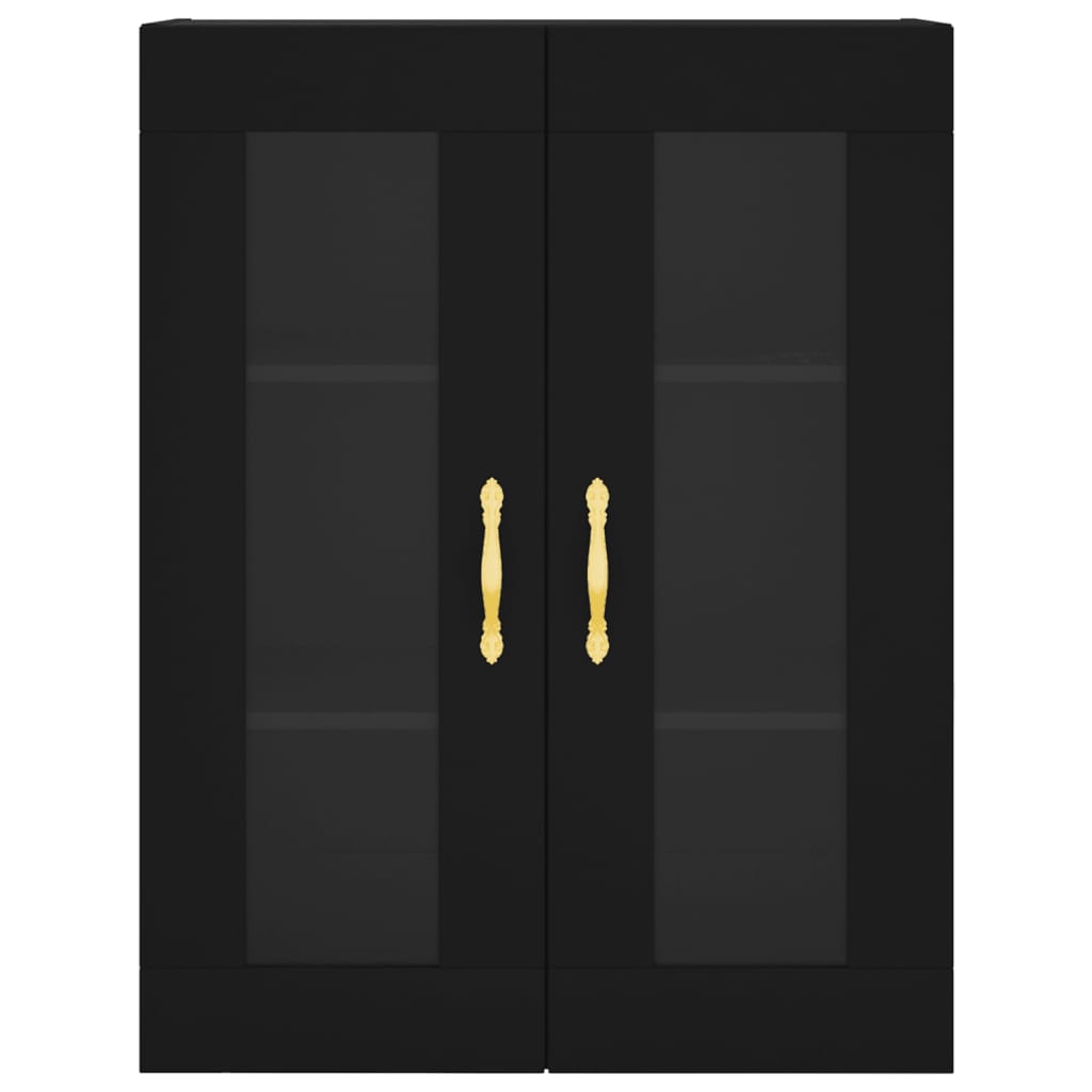 Armoires murales 2 pcs noir bois d'ingénierie - XIOS