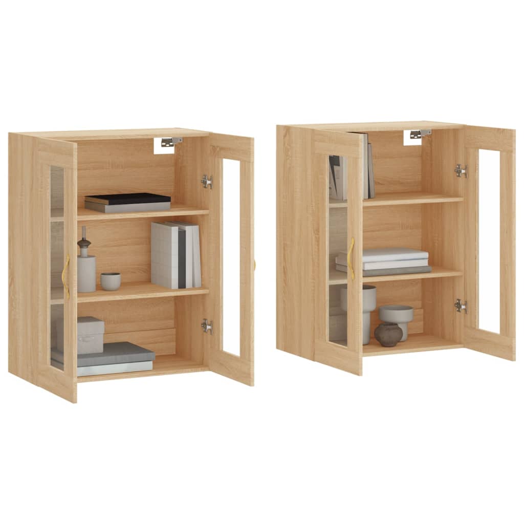 Armoires murales 2 pcs chêne sonoma bois d'ingénierie - XIOS