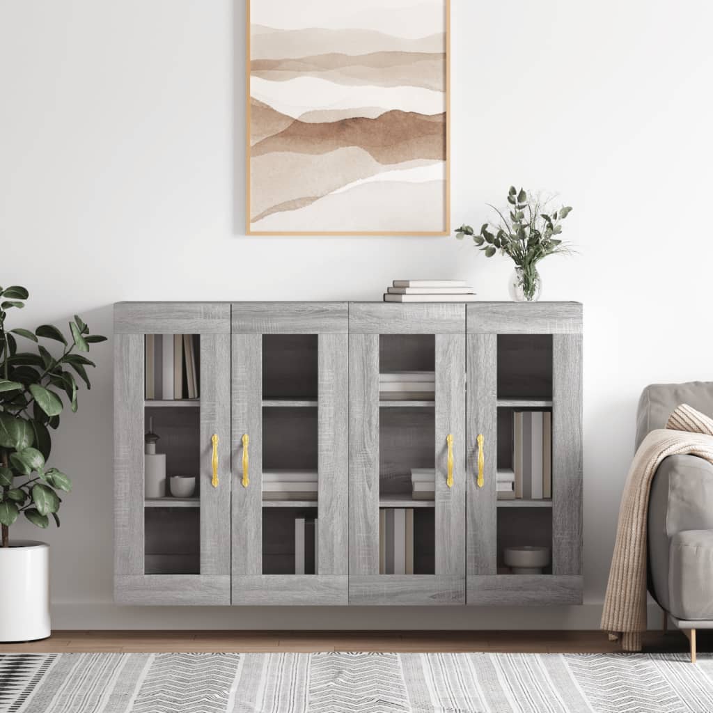 Armoires murales 2 pcs sonoma gris bois d'ingénierie - XIOS