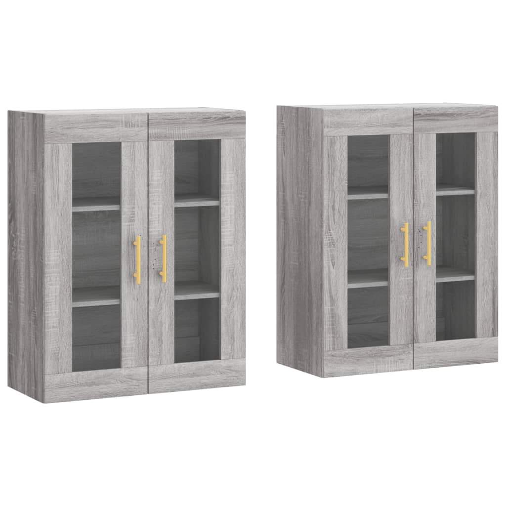 Armoires murales 2 pcs sonoma gris bois d'ingénierie - XIOS