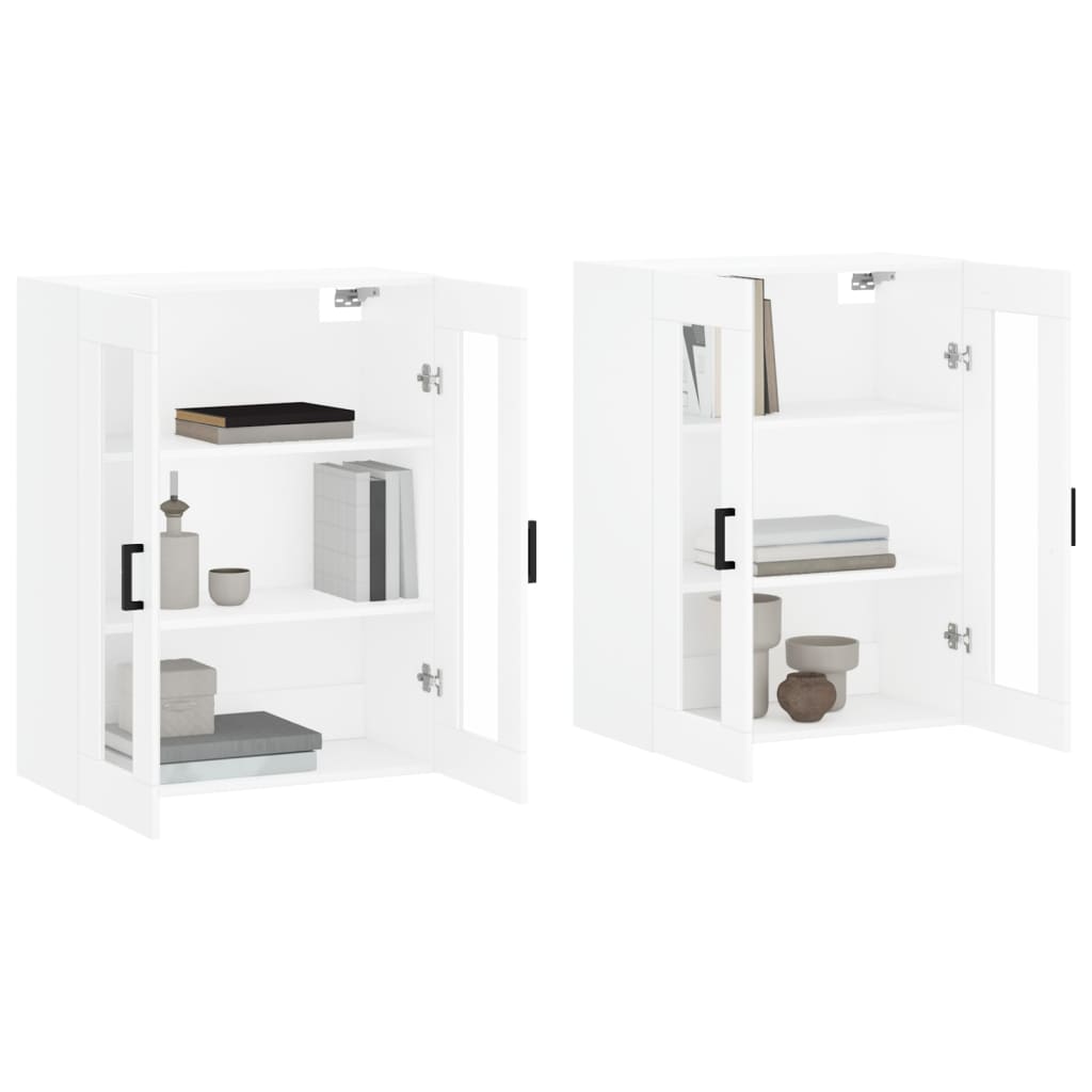 Armoires murales 2 pcs blanc bois d'ingénierie - XIOS