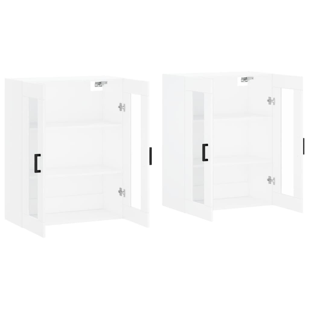 Armoires murales 2 pcs blanc bois d'ingénierie - XIOS