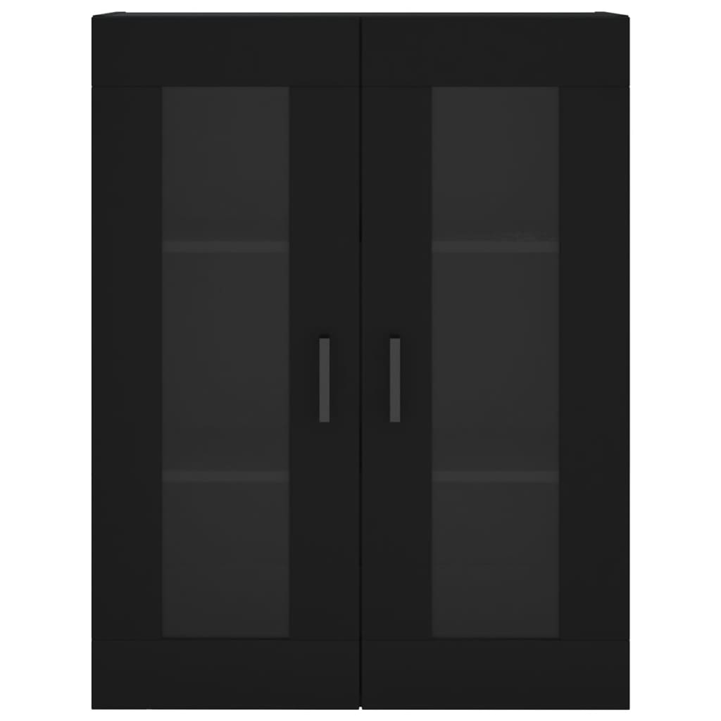 Armoires murales 2 pcs noir bois d'ingénierie - XIOS