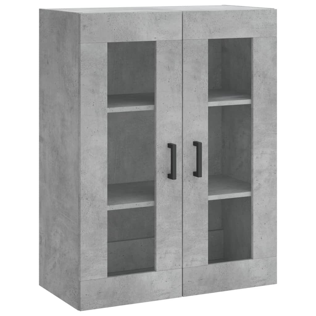 Armoires murales 2 pcs gris béton bois d'ingénierie - XIOS